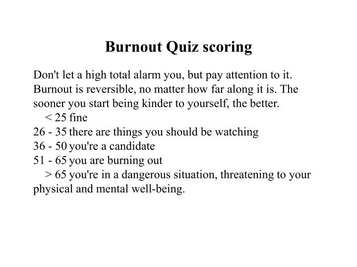 ppt overload without burnout powerpoint presentation id 508814 burnout quiz