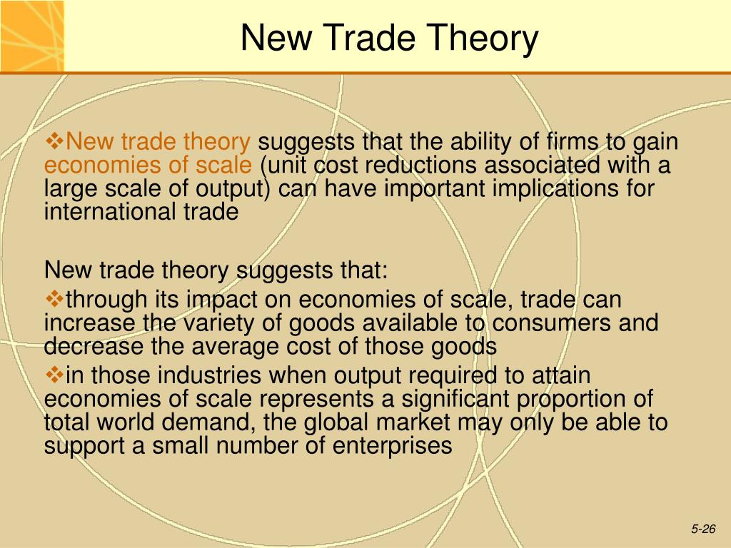 The New Trade Theory