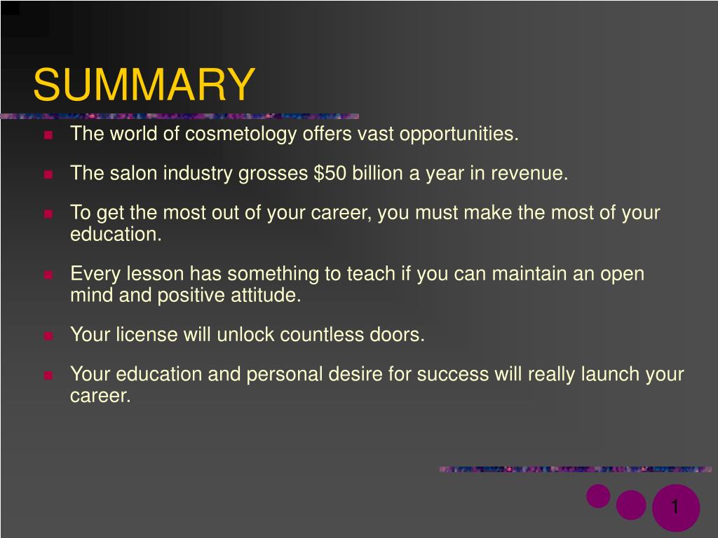 Ppt Milady S Standard Cosmetology Cosmetology The History And Opportunities Powerpoint Presentation Id 50928