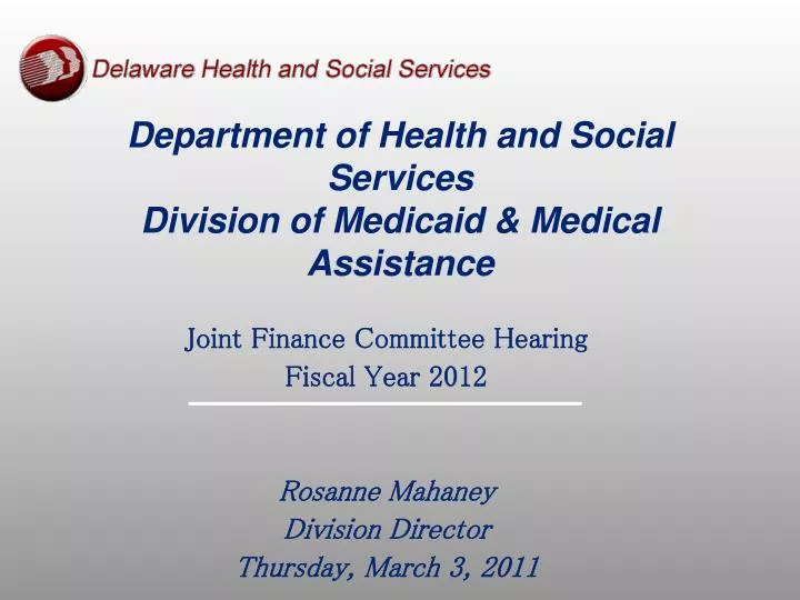department of health and social services division of medicaid medical assistance n.