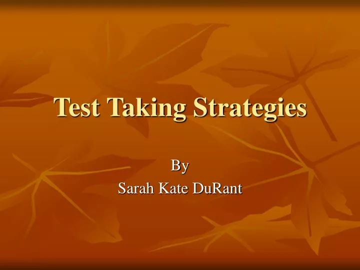 test taking strategies n.