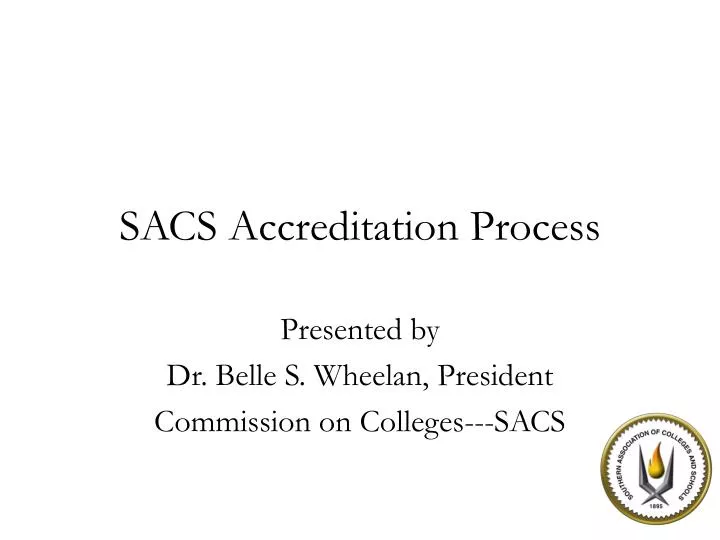 sacs accreditation process n.