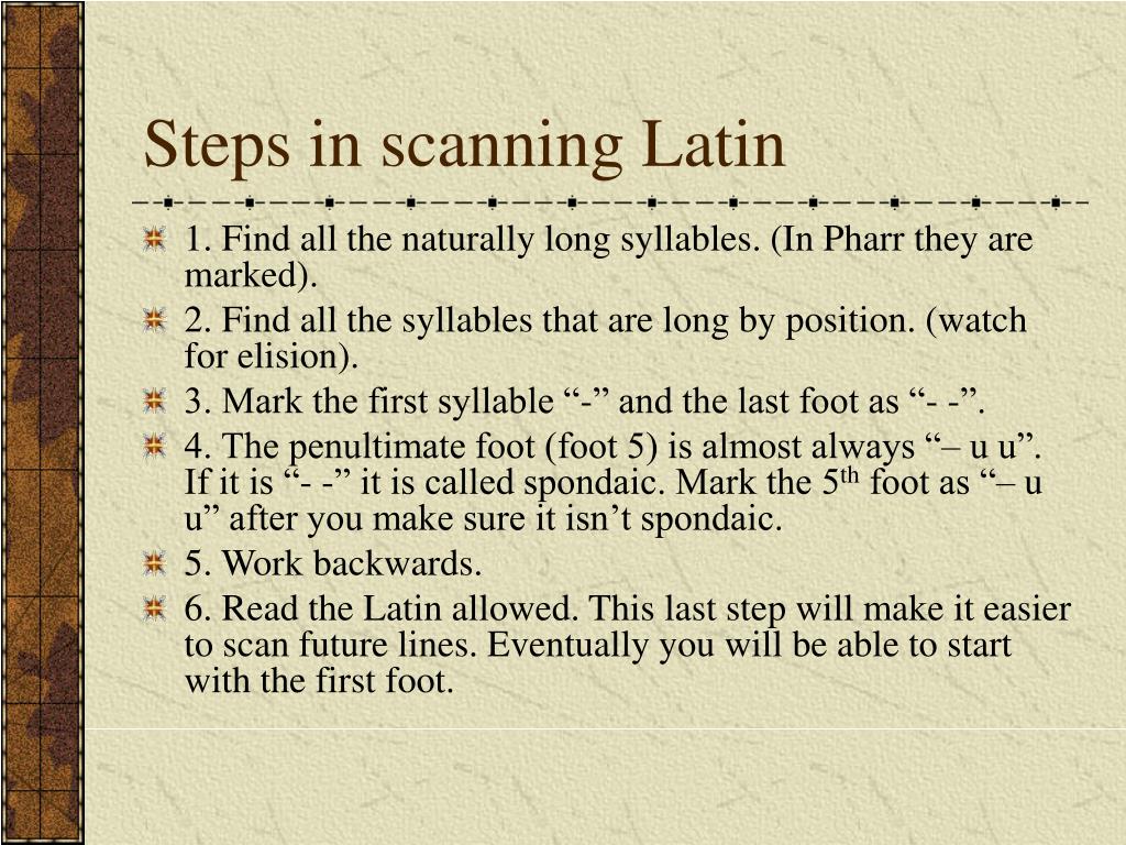 latin dactylic hexameter scansion machine latin dactylic hexameter scansion machine