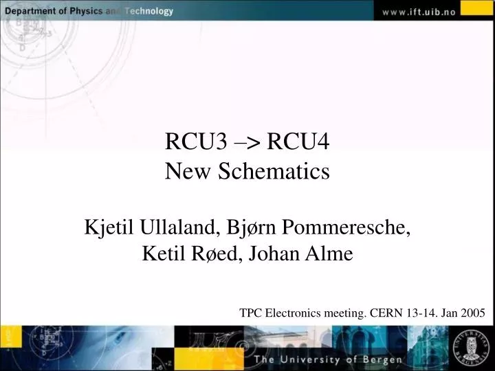 PPT RCU3 > RCU4 New Schematics PowerPoint Presentation, free