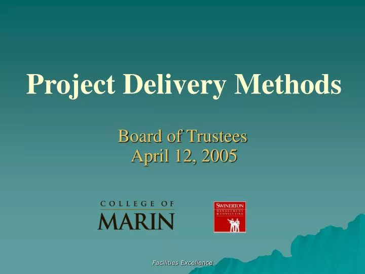 project delivery methods n.