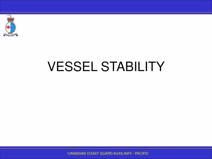 vessel stability n.