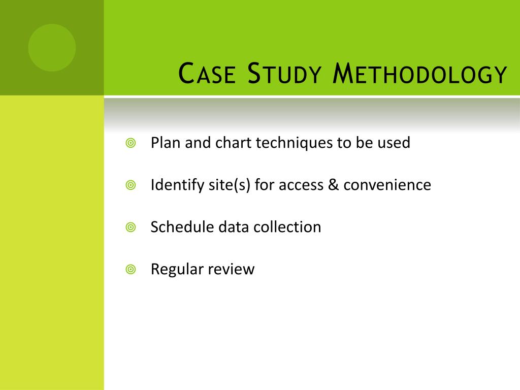 methodology example in case study