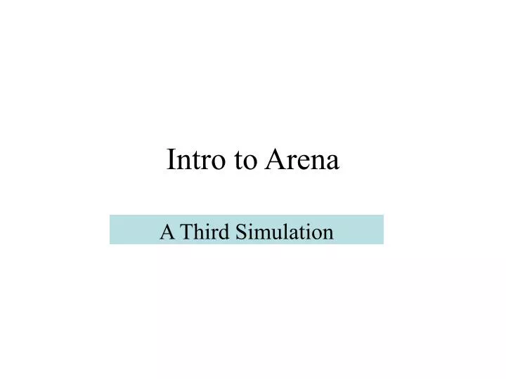 intro to arena n.