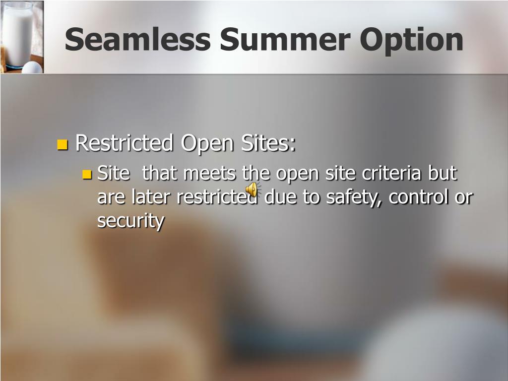 PPT Seamless Summer Feeding Option PowerPoint Presentation, free