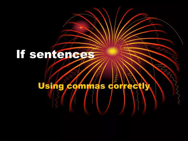 if sentences n.