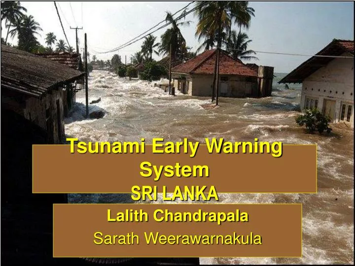 tsunami early warning system sri lanka n.