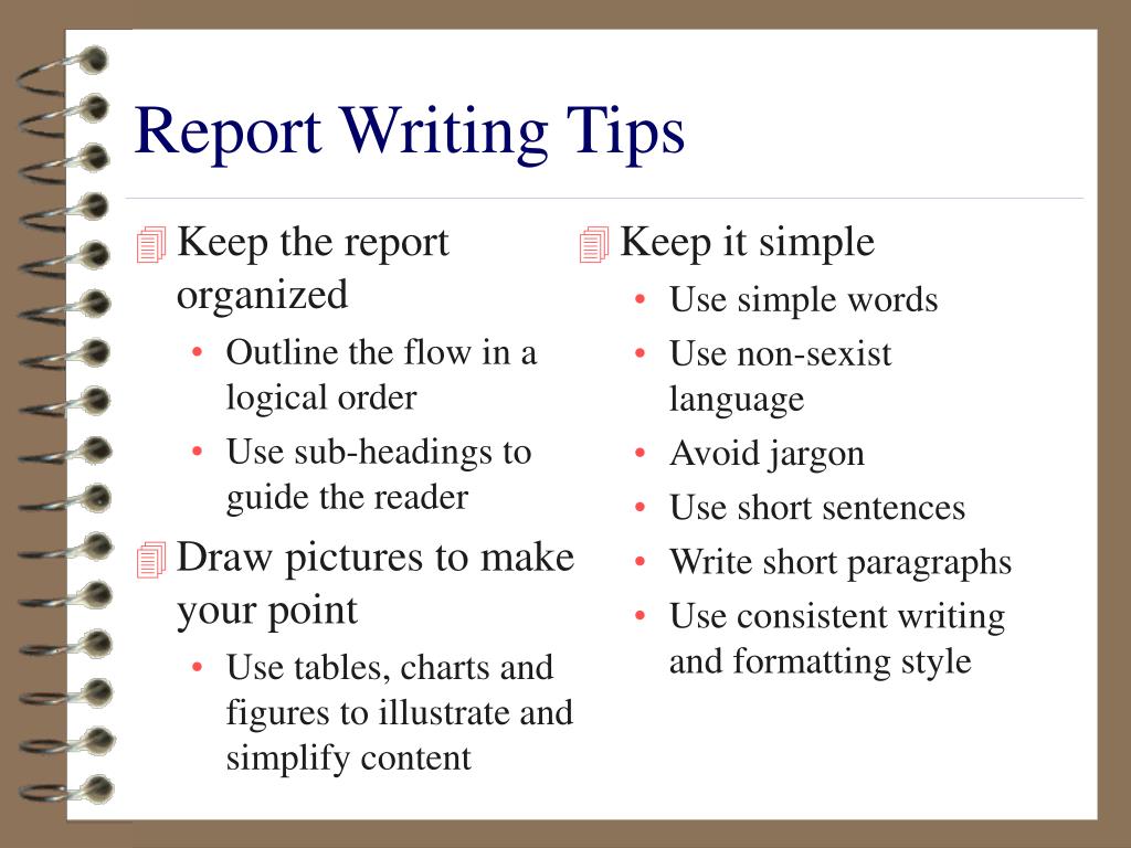 writing a report techniques
