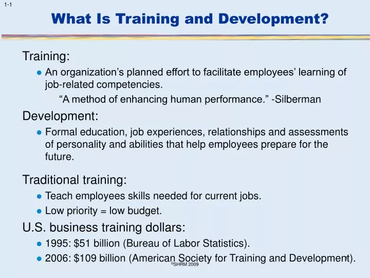 PPT - What Is Training and Development? PowerPoint Presentation, free  download - ID:515867