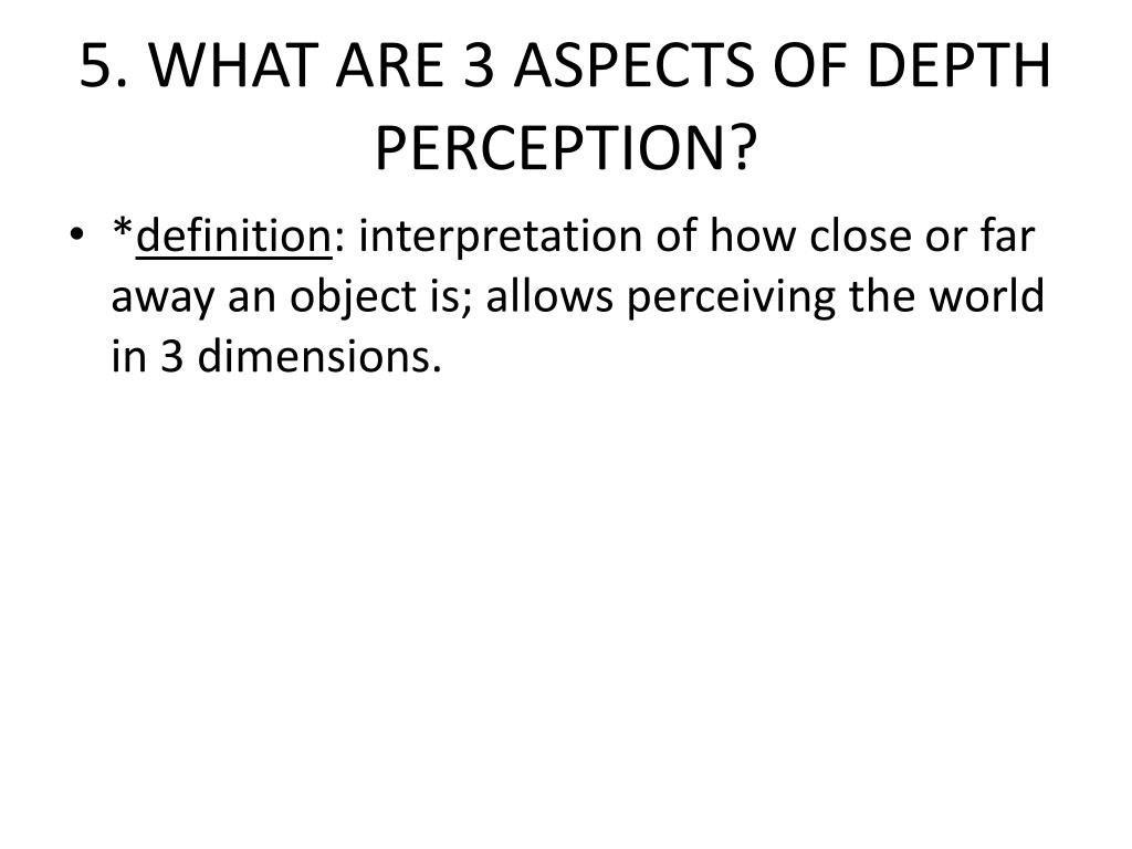 depth perception definition depth perception definition