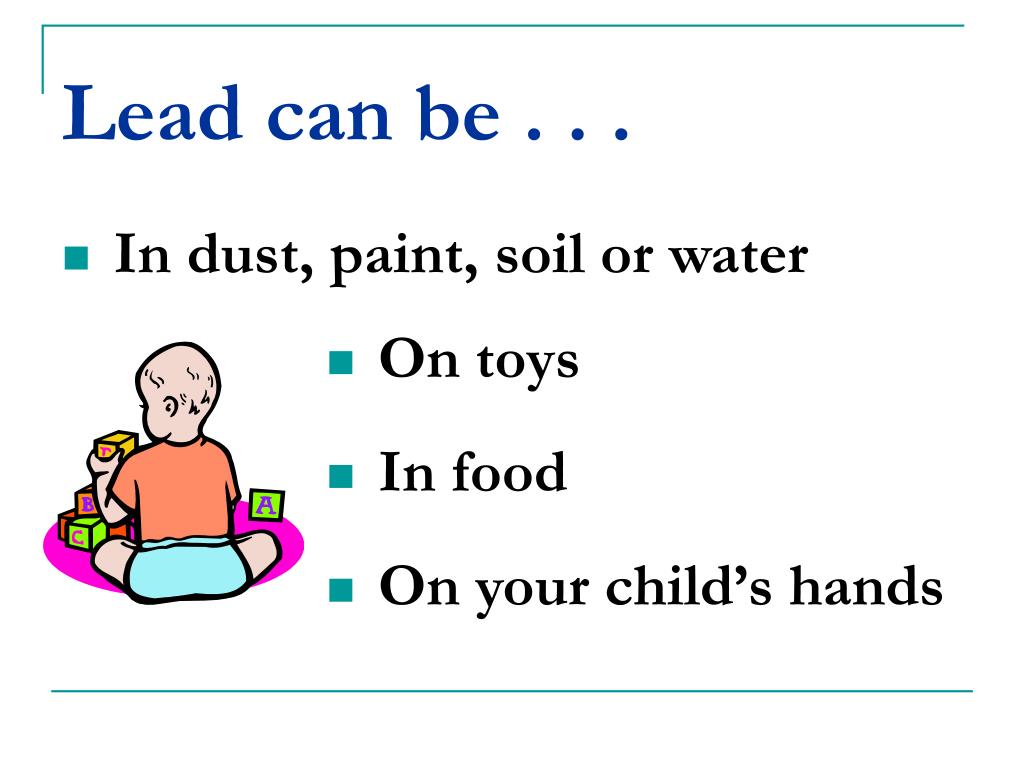PPT Lead Poisoning Prevention PowerPoint Presentation, free download ID516806