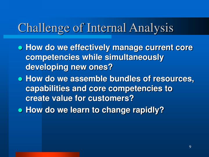 PPT - The Internal Organization: Resources, Capabilities, and Core ...