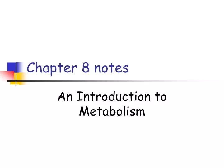 chapter 8 notes n.