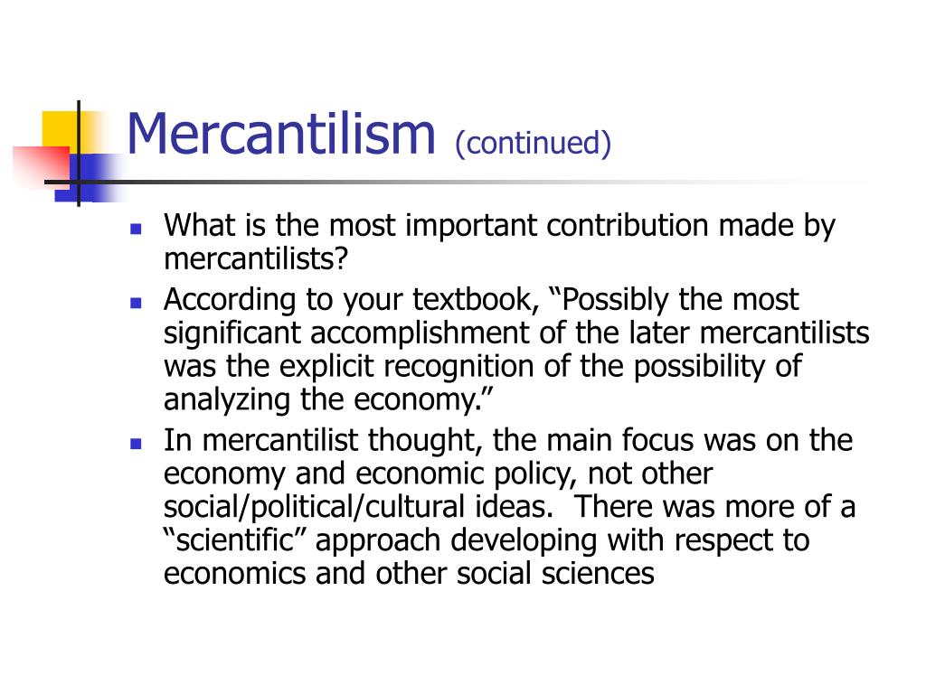 PPT - Mercantilism and Physiocracy PowerPoint Presentation, free ...