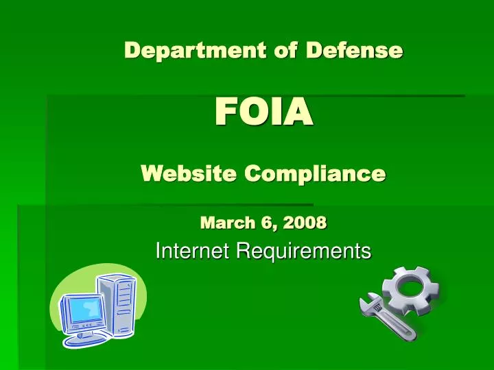 department of defense foia website compliance march 6 2008 n.