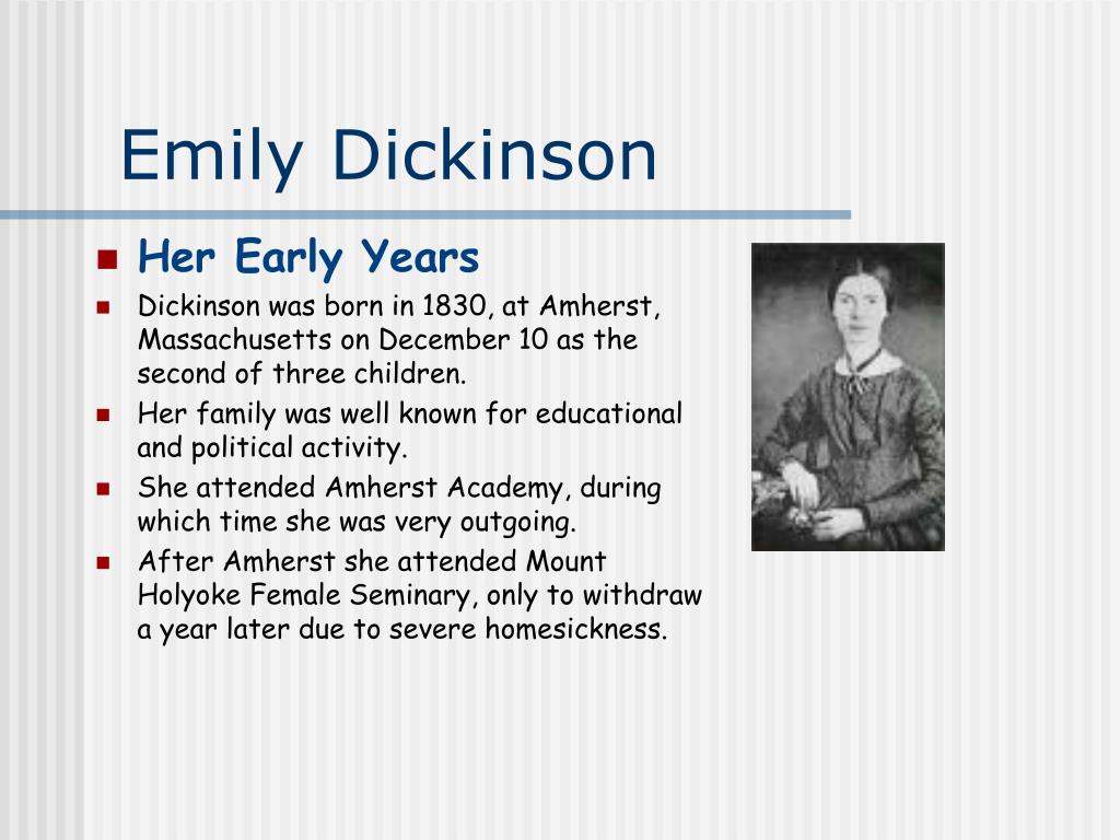 PPT - Emily Dickinson PowerPoint Presentation, free download - ID:519613