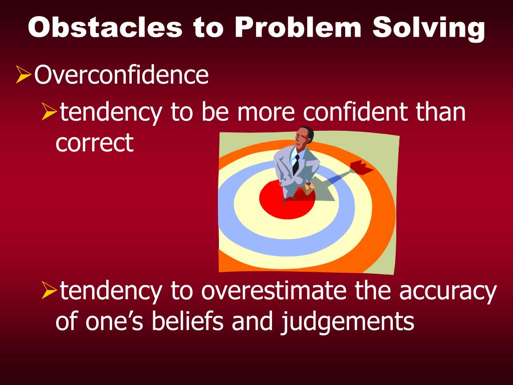 obstacles to problem solving psychology definition