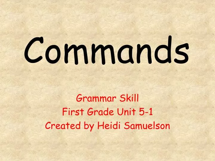 commands n.