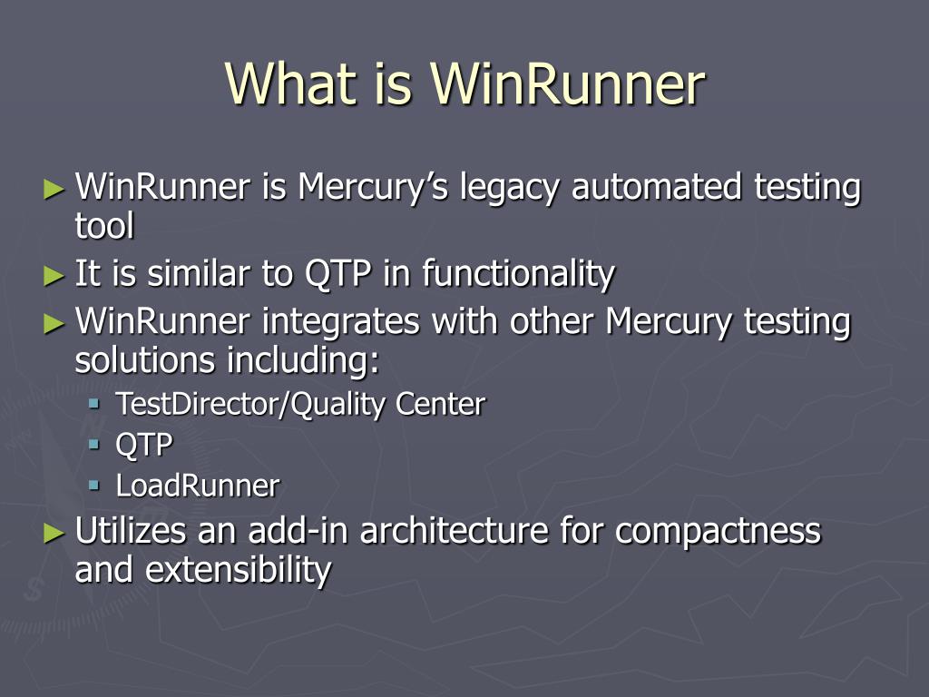 winrunner uses