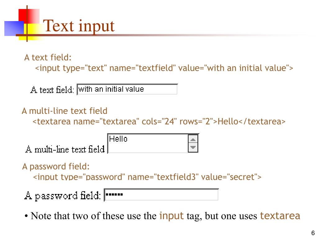 Form input text. Input Type textarea Rows. Input Type text. Html input textarea. Input text pattern.