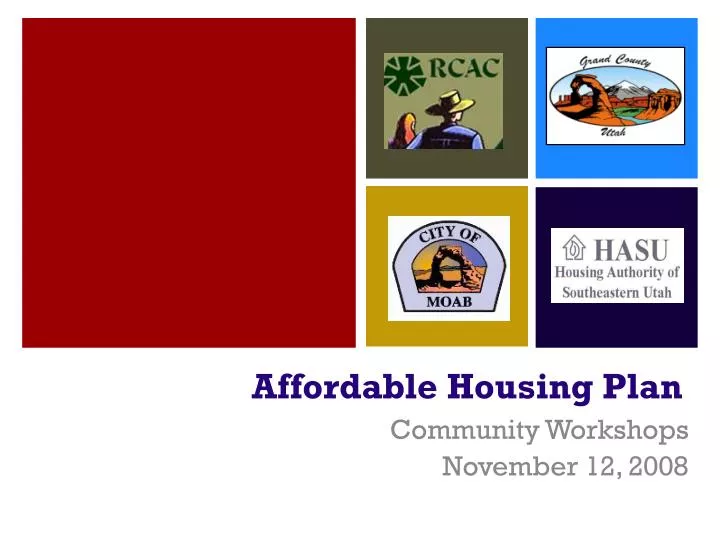 affordable housing plan n.