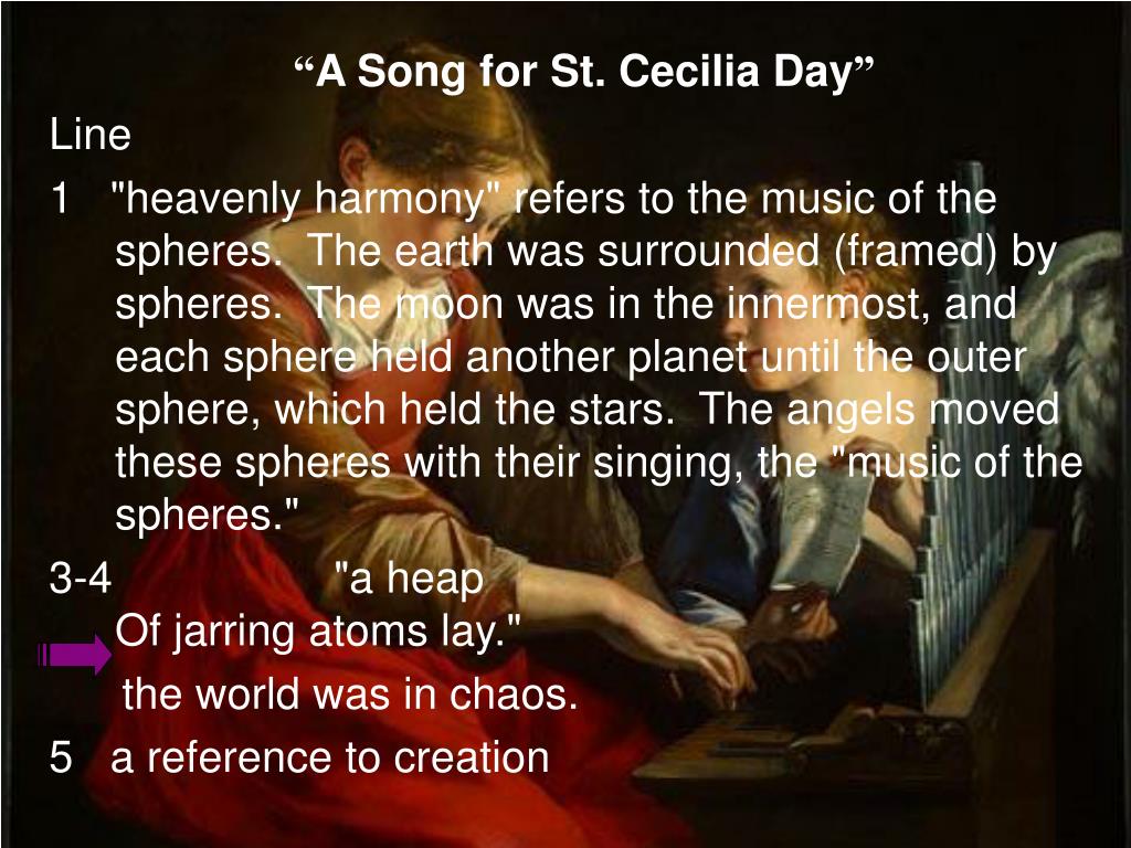 PPT - A Song for St. Cecilia's Day by John Dryden PowerPoint