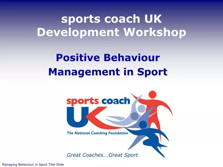 sports coach uk development workshop n.