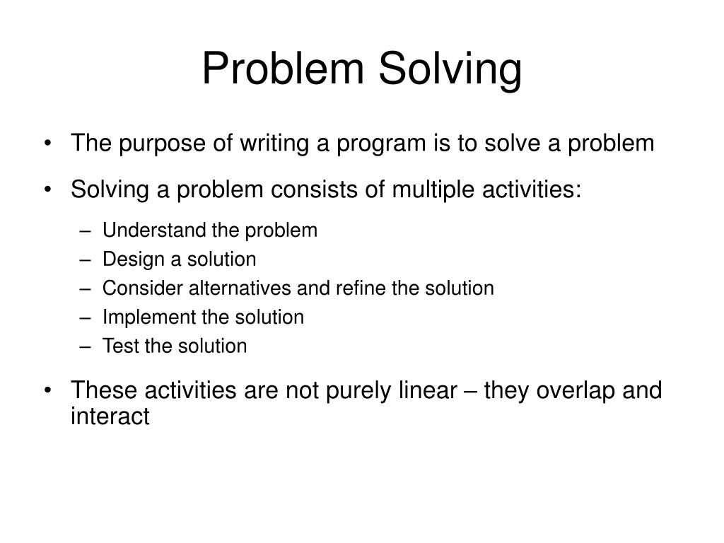 problem solving examples in java