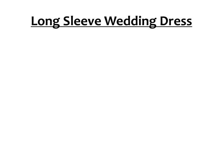 long sleeve wedding dress n.