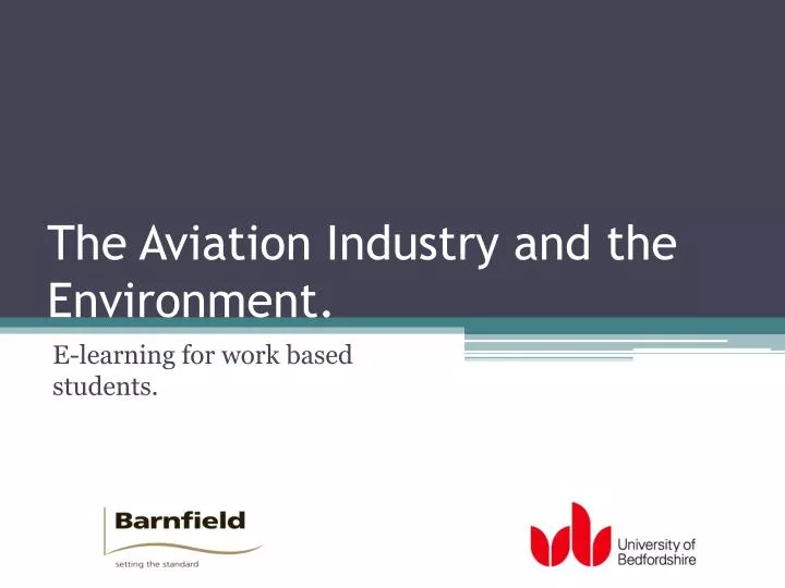 the aviation industry and the environment n.