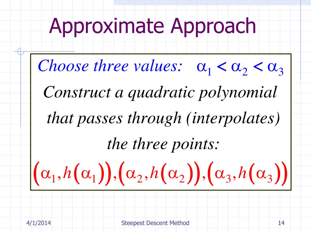 PPT - Steepest Descent Method PowerPoint Presentation, free download -  ID:9212605