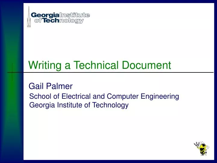 writing a technical document n.