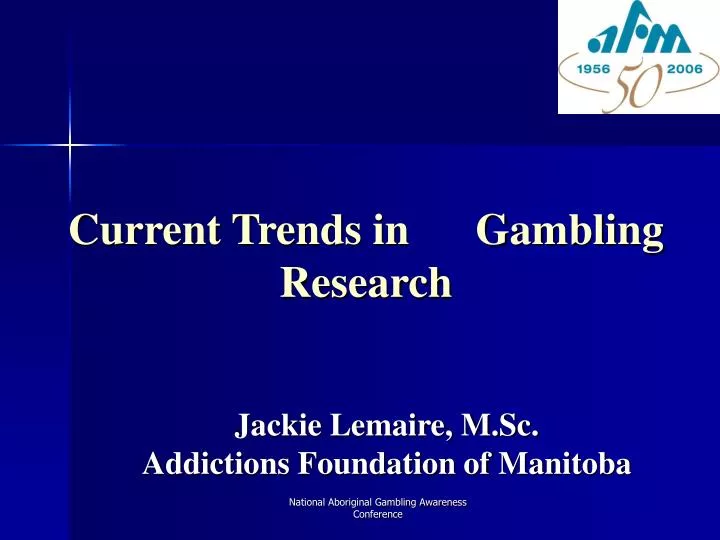 current trends in gambling research n.