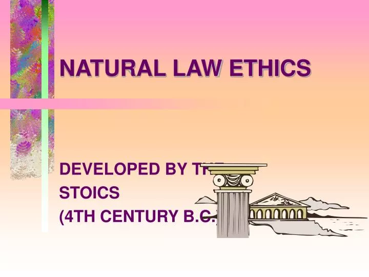 what is natural law ethics essay