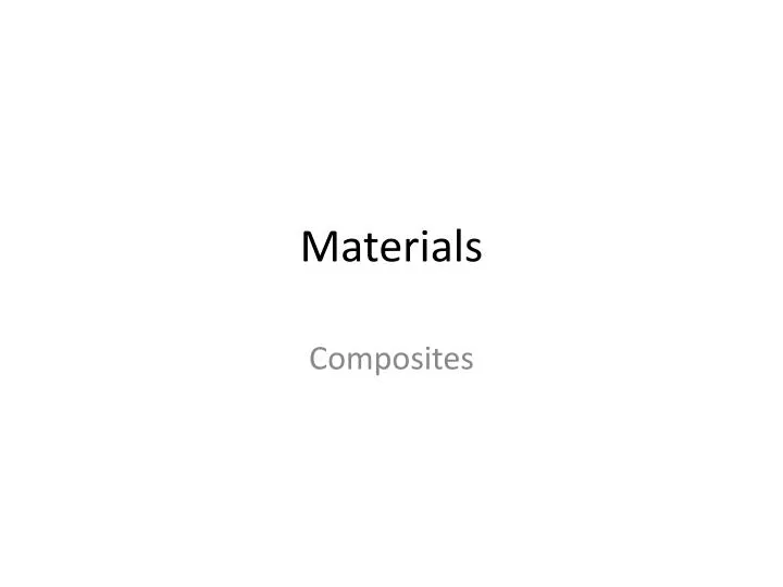 materials n.
