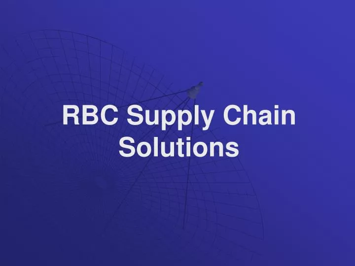 rbc supply chain solutions n.