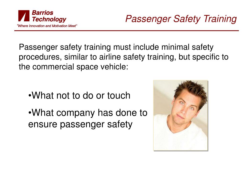 PPT - Commercial Space Travel: Proposed Training Requirements ...