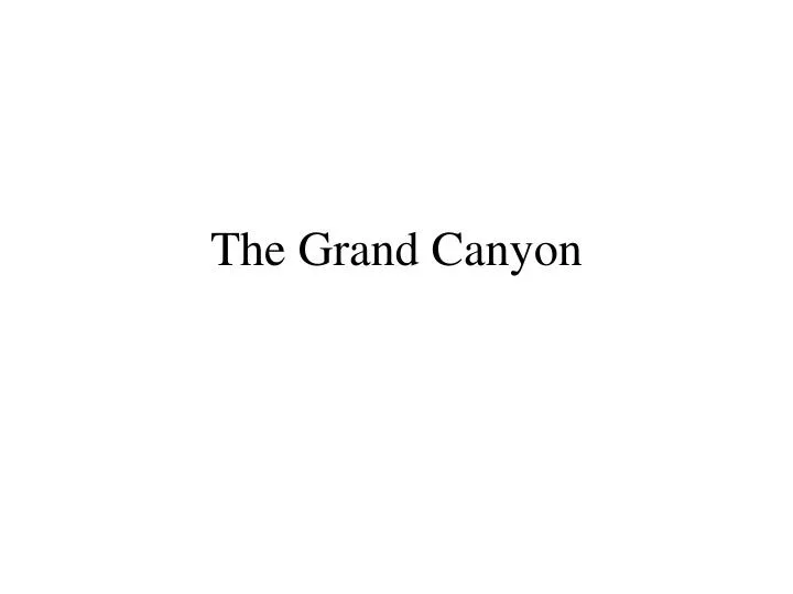 the grand canyon n.