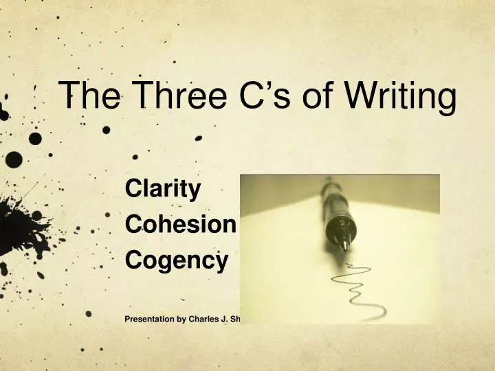 the three c s of writing n.