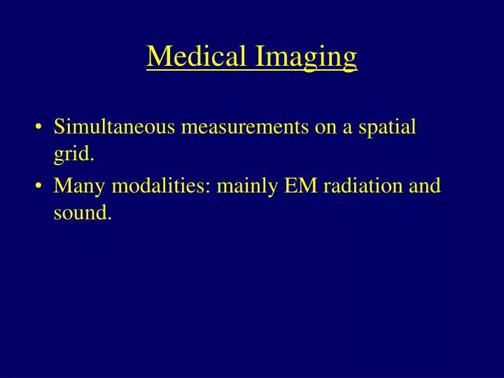 medical imaging n.