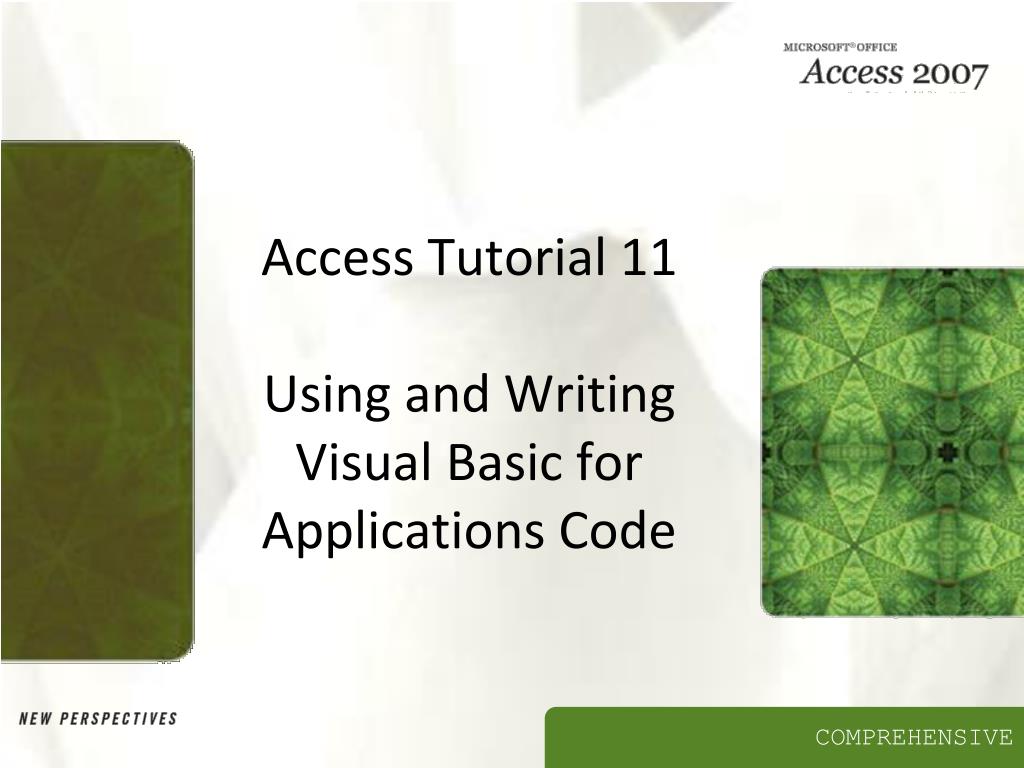 visual basic for applications tutorial access visual basic for applications tutorial access