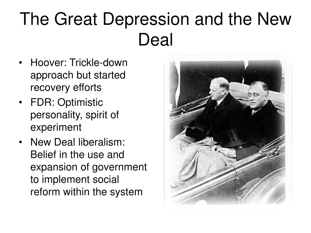 the great depression and the new deal Herbert hoover on the great depression and new deal, 1931–1933 a spotlight on a primary source by herbert hoover view this item in the collection. the great depression and the new deal Herbert hoover on the great depression and new deal, 1931–1933 a spotlight on a primary source by herbert hoover view this item in the collection.