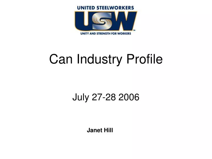 can industry profile n.
