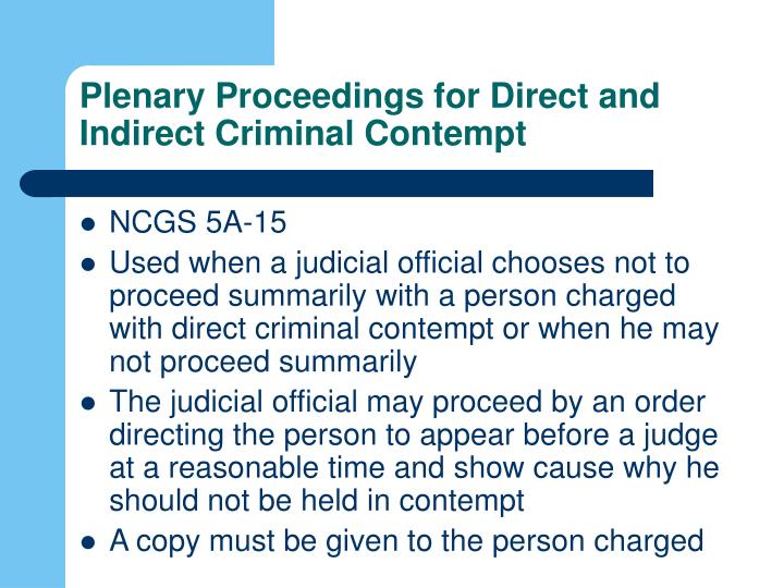 indirect criminal contempt definition