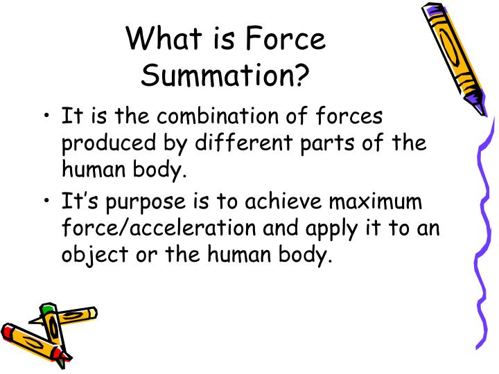 summation of forces