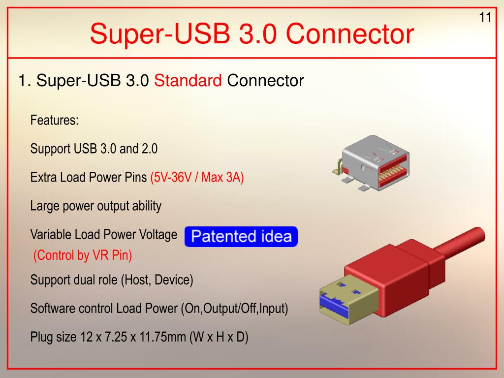 PPT - Super-USB 3.0 Connector PowerPoint Presentation, free download -  ID:527005